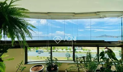 Lindo apartamento, frente mar, varandão com 4 dormitórios à venda, 155 m² por R$ 2.600.000 - Mata da Praia - Vitória/ES
