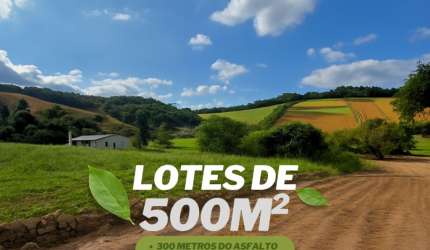 Terrenos sem estrada de terra com infraestrutura INCLUSA