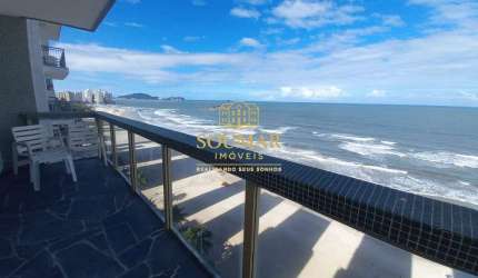 Apartamento frente mar com 3 dormitórios 2 suítes - Pitangueiras/ Guarujá