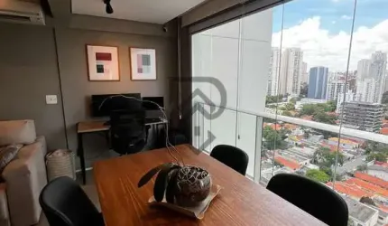 Apartamento Brooklin, pronto para morar andar alto sala ampliada