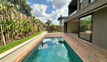 Casa em condomínio fechado com 4 quartos à venda na Rua das Palmas, 1, Alphaville Dom Pedro, Campinas, 403 m2 por R$ 4.500.000