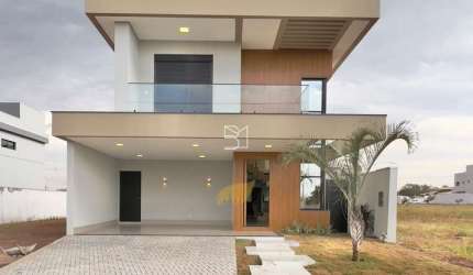 Sobrado Florais do Parque com 4 Suítes 1 Com closet, Espaço Gourmet, Piscina