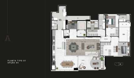 Apartamento APOGEO, 3 Quartos Sendo 1 Com Gran Suite, Escritório Espaços Gourmet