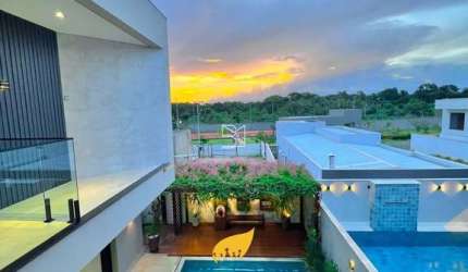 Casa Sobrado, 4 Suites 1 Closet Master, Lavanderia, Lavabo, Piscina, 4 garagens