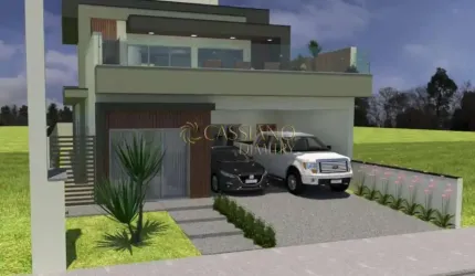 Casa assobradada à venda de 187m² | 03 domitórios, sendo suítes e 04 vagas de garagem | Condomínio Malibu | Caçapava.