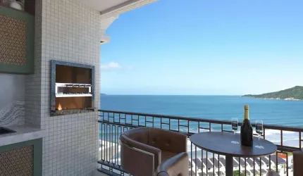 Apartamento com vista panorâmica para a praia de Mariscal.