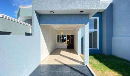 Casa com 3 quartos, cozinha e sala com móveis planejados,  à venda em Marechal Cândido Rondon, Andorinha