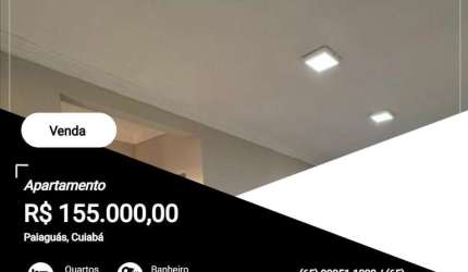 Apartamento para Venda em Cuiabá, Paiaguás, 2 dormitórios, 1 banheiro, 1 vaga