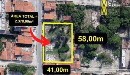 Terreno à venda, 2378 m² por R$ 1.300.000,00 - Lagoa Redonda - Fortaleza/CE