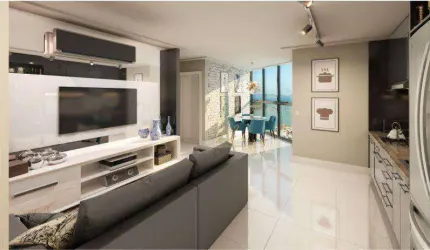 Prestigiado Flat Alto Padrão com 1 dormitório à venda, 55 m² por R$ 699.900 - Centro - Itapema/SC