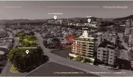 Apartamento à venda, 147 m² por R$ 1.351.123,33 - Pedra Branca - Palhoça/SC