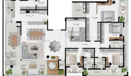 Cobertura no Le Gran com 340m² linear - Cobertura nova na Ponta Negra