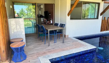 Flat Muro alto com piscina privativa - 73 m2