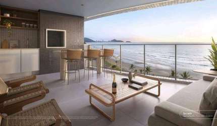 Apartamento Garden com 3 dormitórios sendo as 3 suítes, 3 vagas de garagens, à venda - Centro - Guaratuba/PR localização incrível, Pé na Areia.