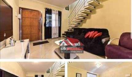Sobrado com 3 dormitórios à venda, 243 m² por R$ 742.000,00 - Demarchi - São Bernardo do Campo/SP