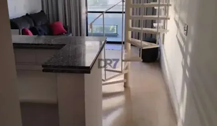 Lindo Loft mobiliado, 70 m², varanda e piscina - Cambuí - Campinas/SP