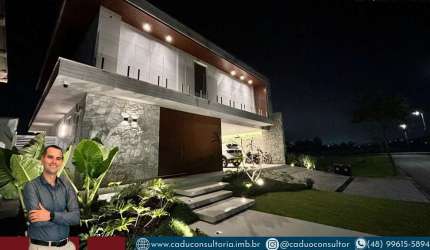 Casa Alto Padrão Mobiliada com Piscina e Usina Solar no Condomínio Reserva da Pedra – Pedra Branca | Palhoça/SC