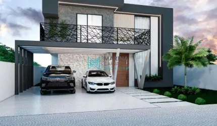 Casa com 3 quartos à venda, 252 m² por R$ 1.980.000 - Condomínio Gran Park Toscana - Vespasiano/MG