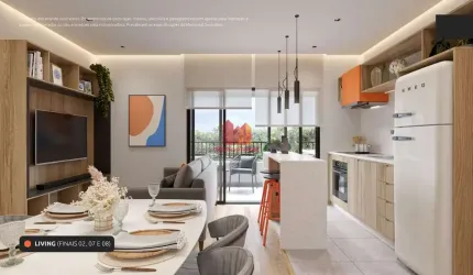 Apartamento com 2 quartos à venda na Rua Francisco Ader, 502, Novo Mundo, Curitiba, 57 m2 por R$ 536.900