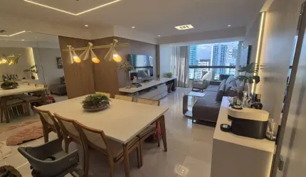 Residencial Palácio das Artes 88m², 1 suíte, andar alto, 3/4, climatizado, automatizado, mobiliado. por apenas: R$ 910.000,00. Agende sua visita!