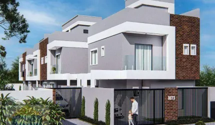 Sobrado com 3 dormitórios à venda, 127 m² por R$ 550.000,00 - Sítio Cercado - Curitiba/PR