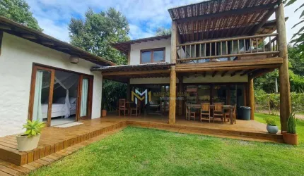 Casa nova em Caraíva com acesso ao Rio!