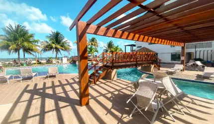Lindo Flat Mauí beira-mar de Tamandaré, porteira fechada