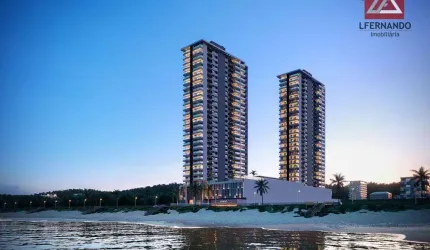 Apartamento com 2 dormitórios frente mar à venda, 82 m² por R$ 1.092.779 - Beira Mar - Barra Velha/SC