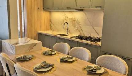 Apartamento novo mobiliado suite + 1 Bairro Esplanada 2 vagas (em gaveta) posiçã