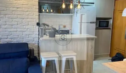 Excelente Apto a venda, mobiliado com 2 Quartos, sendo 1 suíte, em Pq continental I