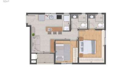 Apartamento à venda, 50 m² por R$ 692.624,64 - Água Verde - Curitiba/PR
