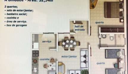 Apartamento 2/4
