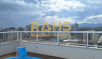 Linda cobertura  Central em Joinville, 3 suítes, Escritório, 4 vagas individuais
