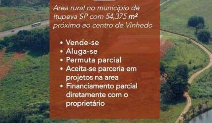 Área à venda na rodv Bandeirantes, 54375 m² por R$ 13.000.000 - Serra Azul - Itupeva/SP