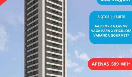 Apartamento para Venda em Recife, Boa Viagem, 3 dormitórios, 1 suíte, 2 banheiros, 1 vaga
