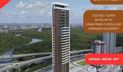 Apartamento para Venda em Recife, Boa Viagem, 3 dormitórios, 1 suíte, 2 banheiros, 2 vagas