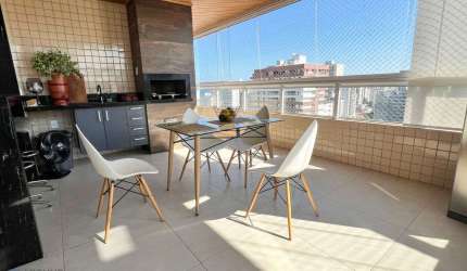 Cobertura Duplex 3 dormitórios  - Vista Mar - Mobiliado - Bairro: Guilhermina