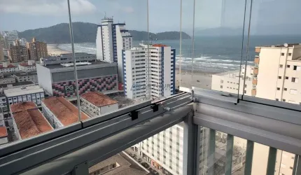 Apartamento com 2 quartos e Vista mar em Praia Grande SP. Bairro Boqueirão.