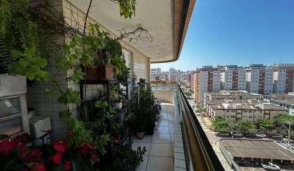 Apartamento a venda em Praia Grande, 03 dormitórios, vista mar parcial