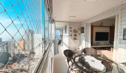 Apartamento à Venda em Praia Grande com 2 quartos, 2 suítes e Vista Mar