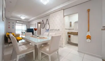 Apartamento à Venda em Praia Grande, 3 quartos,4 banheiros, 2 vagas e Vista Mar