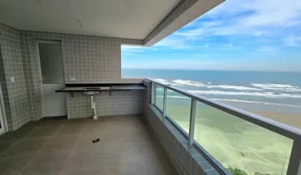 Apartamento à venda em Praia Grande com 3 dormitórios com vista mar definitiva