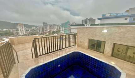 Cobertura à Venda em Praia Grande com 3 quartos, 3 banheiros, 2 vagas e 120m²