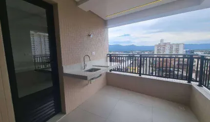 Apto novo de 2 dorm(s), sendo 1 suíte na Aviação em Praia Grande. Excelente acabamento.
