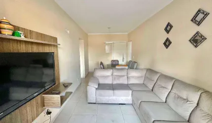 Apto de 2 dorm(s), sendo 1 suítes, 80 m², Porteira fechada , Guilhermina em Praia Grande- SP.