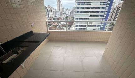Apto  de2 dorm(s), sendo 2 suítes, 2 vagas,  Aviação em Praia Grande, novo e com lazer!!!