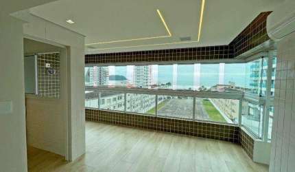 Apto de 3 dorm(s), sendo 3 suítes, Lazer completo, Varanda Gourmet com vista mar no Boqueirão em Praia Grande SP