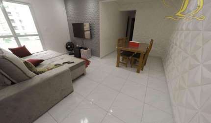 Apartamento com 3 dormitórios à venda, 96 m² por R$ 675.000,00 - Aviação - Praia Grande/SP