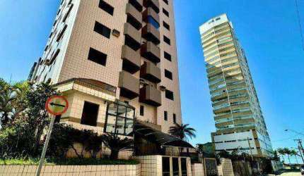 Apto de 2 dorm(s), sendo 1 suíte com sacada vista mar,  2 vagas, Aviação em Praia Grande SP.