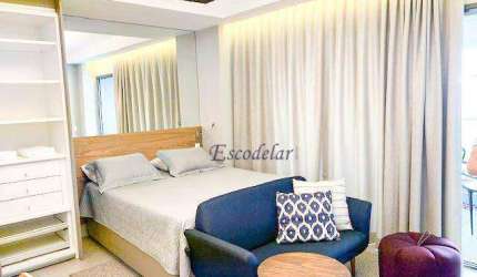 Apartamento com 1 dormitório para alugar, 44 m² por R$ 5.434,43/mês - Brooklin Paulista - São Paulo/SP